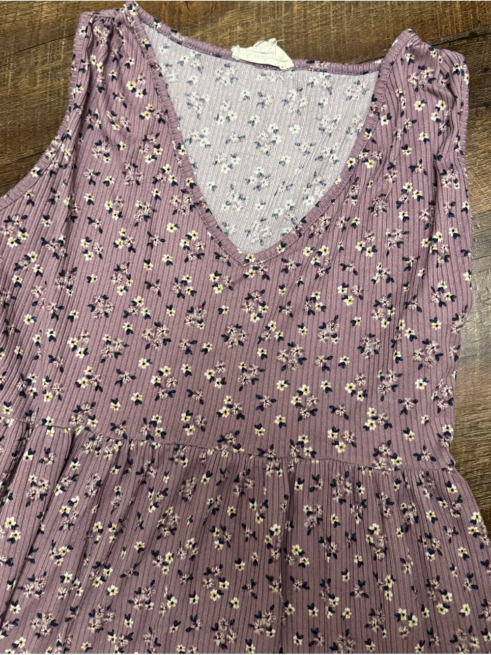 Jessica Simpson Floral Ribbed Maxi Dress Summer Dress M Boho - Picture 2 of 9